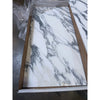 White and gray marble patterned arabescato corchia 12x24 polished or honed marble tile countertop panel