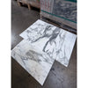 Luxurious Arabescato Corchia 12x24 marble tile with white slabs and black-gray veining