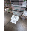 Arabescato Corchia 12x24 polished marble tile with gray veining on pallets