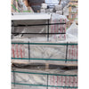 Arabescato Corchia 12x24 polished marble tile with white base, gray veining, in clear plastic packaging secured by black straps