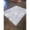 Polished Arabescato Corchia marble tile, white with gray veining, 12x24 size