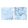 Two square Arabescato Corchia 18X18 marble tiles in polished and honed finishes