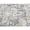 Arabescato Corchia 18x18 marble floor tiles with white and gray veins and a polished natural stone finish