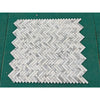 Arabescato Corchia 1x4 white gray marble herringbone mosaic tiles