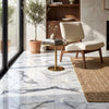White marble floor tile with elegant gray veining arabescato corchia 24x24 polished or honed marble tile