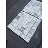 White and grey marble mosaic tile sheets for Arabescato Corchia 2X2 polished or honed finish