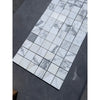 White and gray marble mosaic tiles from Arabescato Corchia 2X2 polished or honed collection