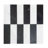 Black and white checkered tile from Arezzo in Carrara White and Nero Marquina set