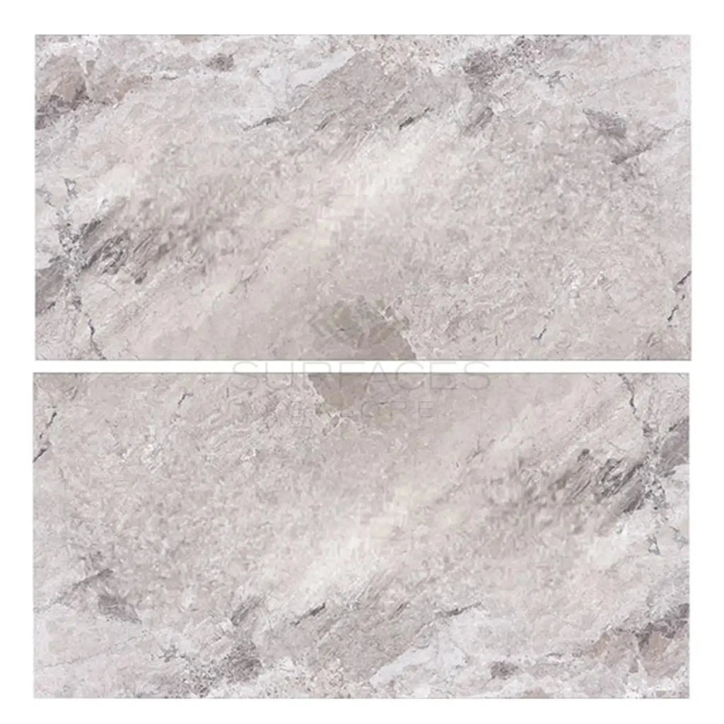 Two Atlantic Gray Marble 12X24 Polished or Honed tiles showcasing elegant design