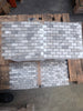 Atlantic Gray Marble 1x2 Brick Mosaic Tile Panels