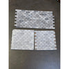 Atlantic Gray Marble 1x2 brick mosaic tumbled tile panels