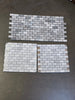 Atlantic Gray Marble 1x2 brick mosaic tumbled tile panels