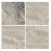 Atlantic Gray Marble 6X6 Polished or Honed tiles in four square marble pieces