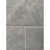 Azure Imperio 12x24 gray marble tile with subtle veining and light grout