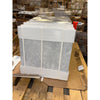 Stack of Azure Imperio 18x18 white marble tiles wrapped in clear plastic