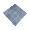 Gray diamond-shaped mosaic tiles sheet from Bardiglio 3X3 Tumbled collection