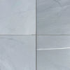 Four gray Bardiglio Imperiale 12X12 marble tiles polished or honed for elegant decor