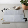 Four square gray marble effect bardiglio imperiale 12x12 tiles polished or honed arranged in a grid