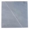 Square gray Bardiglio Imperiale marble tile with white veins, polished or honed finish