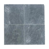 Four gray stone tiles of Bardiglio Imperiale 12X12 Marble Tumbled product