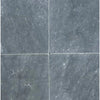 Gray stone tile arrangement of Bardiglio Imperiale 12X12 Marble Tumbled