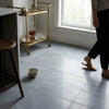Bardiglio Imperiale 18x18 gray marble polished floor tile with subtle veining and glossy finish