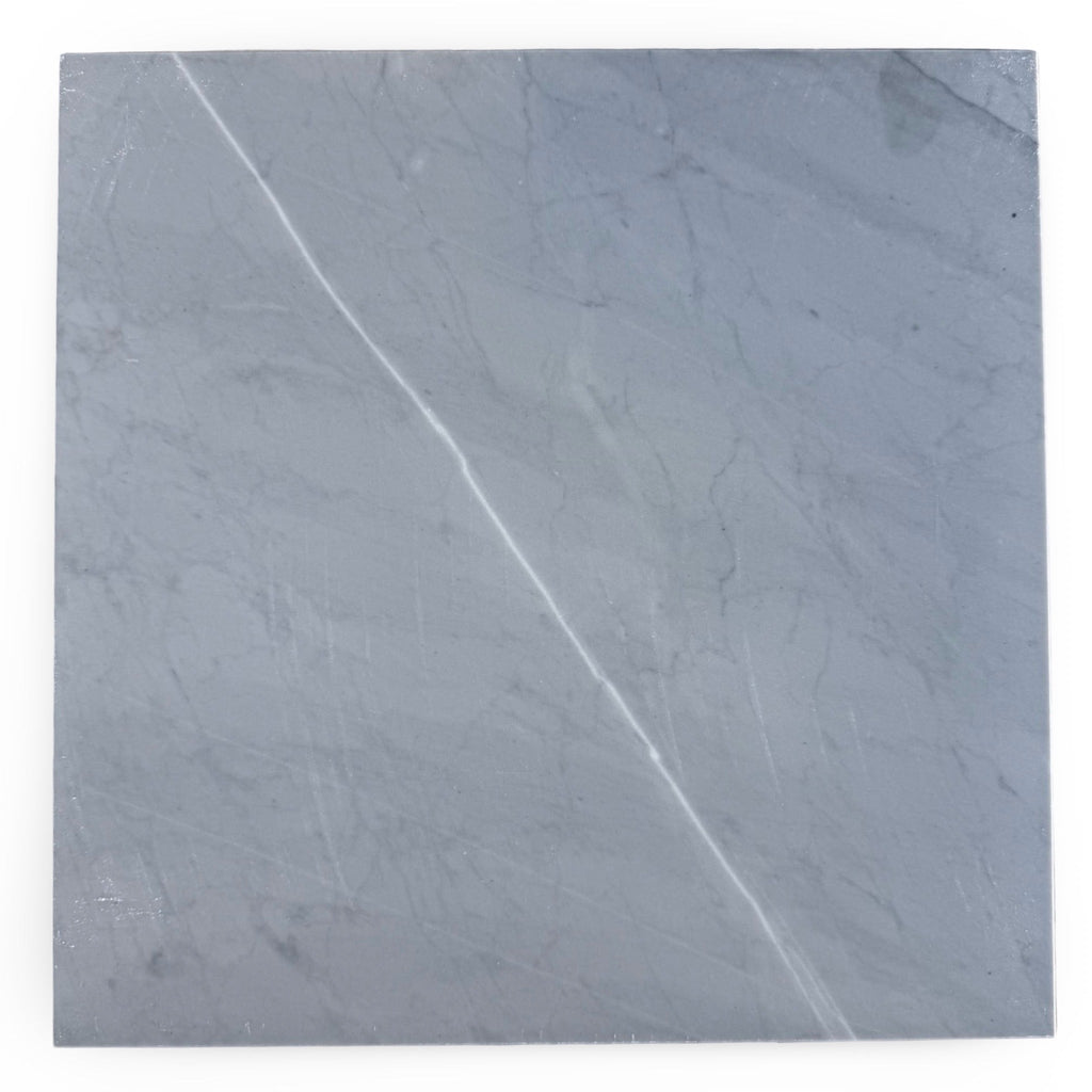 Square Bardiglio Imperiale gray marble tile with white veins for polished or honed finish