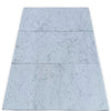Marble-patterned floor tiles featuring Bardiglio Imperiale and White Carrara design