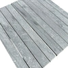 Gray stone mosaic tile from Bardiglio Imperiale Marble in 1 1/8 X 12 size