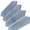 Gray marble picket tiles in Bardiglio Imperiale Marble 3’’ X 12’’ Picket Mosaic design