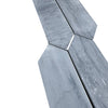 Gray marble geometric tiles in Bardiglio Imperiale Marble Picket Mosaic design