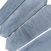 Gray marble tiles of Bardiglio Imperiale Marble 3’’ X 12’’ Picket Mosaic design