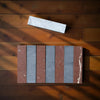 Rectangular marble tiles of Bardiglio Imperiale and Rojo Alicante in 3’’ X 12’’ size