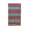 Alternating red and gray brick stack pattern on Bardiglio Imperiale Rojo Alicante tile
