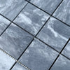 Gray Marble Mosaic Tiles in Bardiglio Marble 3X3 Mosaic design