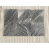 Six square bardiglio nuvolato 12x12 marble tiles in gray with white and dark veining polished or honed finish