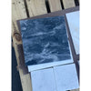 Bardiglio Nuvolato 12x12 polished marble tile with dark blue and white veins