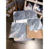 Bardiglio Nuvolato 18x18 gray marble polished tile coaster set