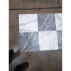 Bardiglio Nuvolato 18x18 polished marble tiles with gray veining