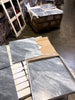 Bardiglio Nuvolato 18x18 gray marble tile with white veining