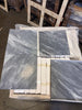 Bardiglio Nuvolato 18x18 gray marble tile with white veining