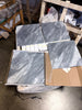 Bardiglio Nuvolato 18x18 gray marble polished tile coaster set