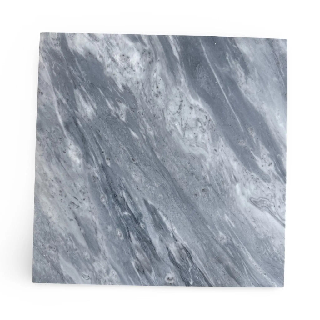 Square Bardiglio Nuvolato marble tile in 18x18 with polished or honed finish