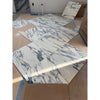 Bardiglio Nuvolato 24x24 polished marble tile with gray white veining