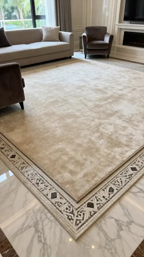 Decorative Border for Living Room Rugs