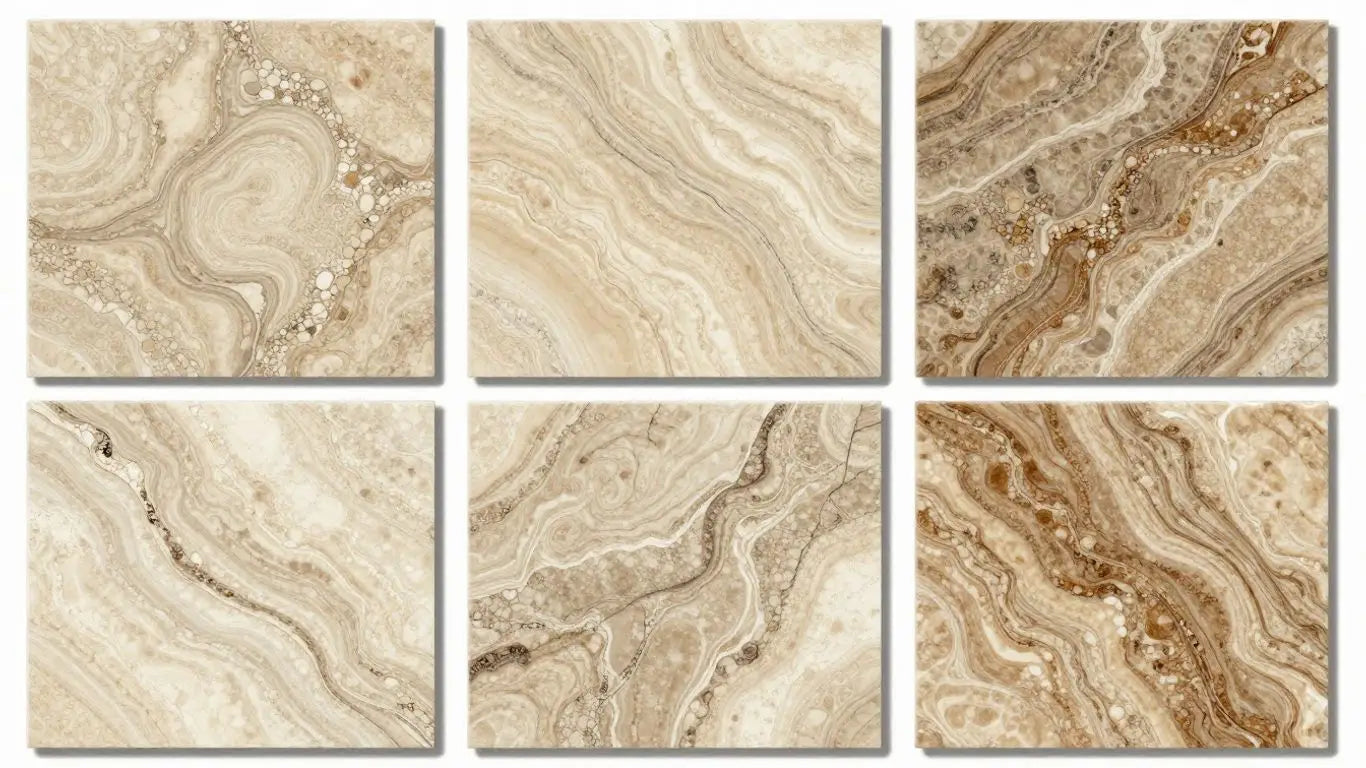 Scala Nova Travertine tile patterns sketch