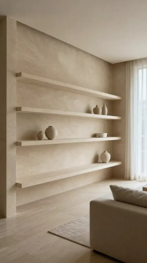 Floating Shelves for Minimalist Interiors