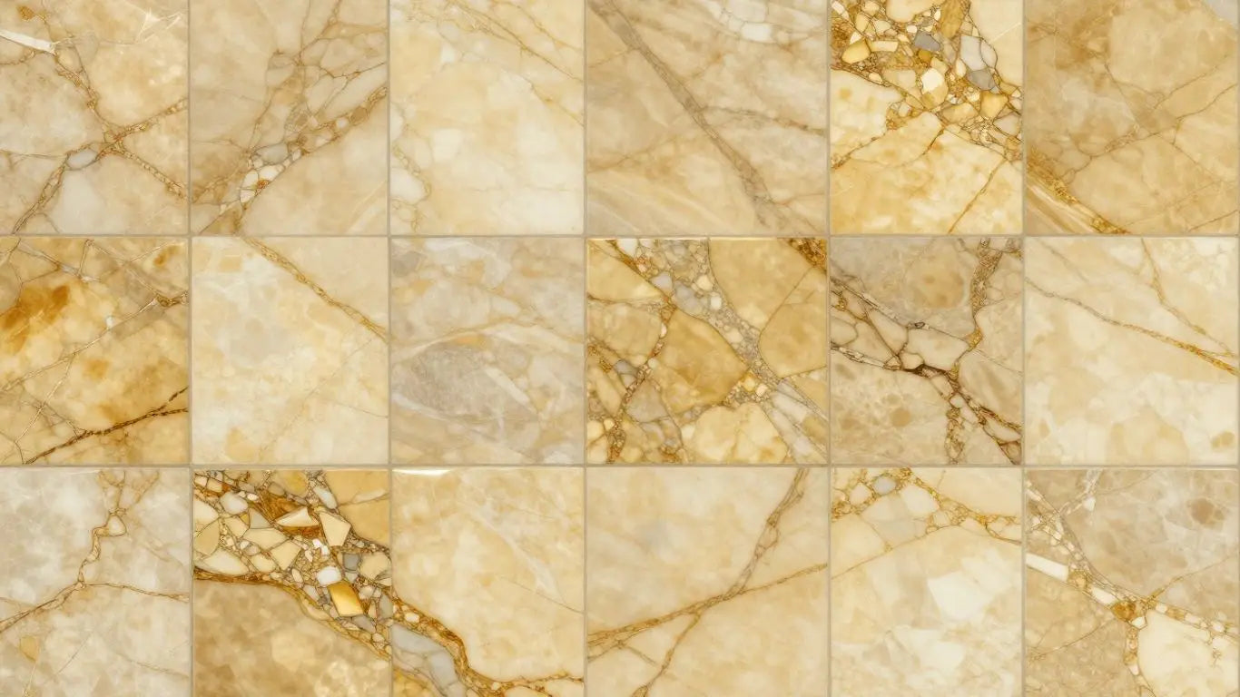Calacatta Gold marble mosaic tiles sketch
