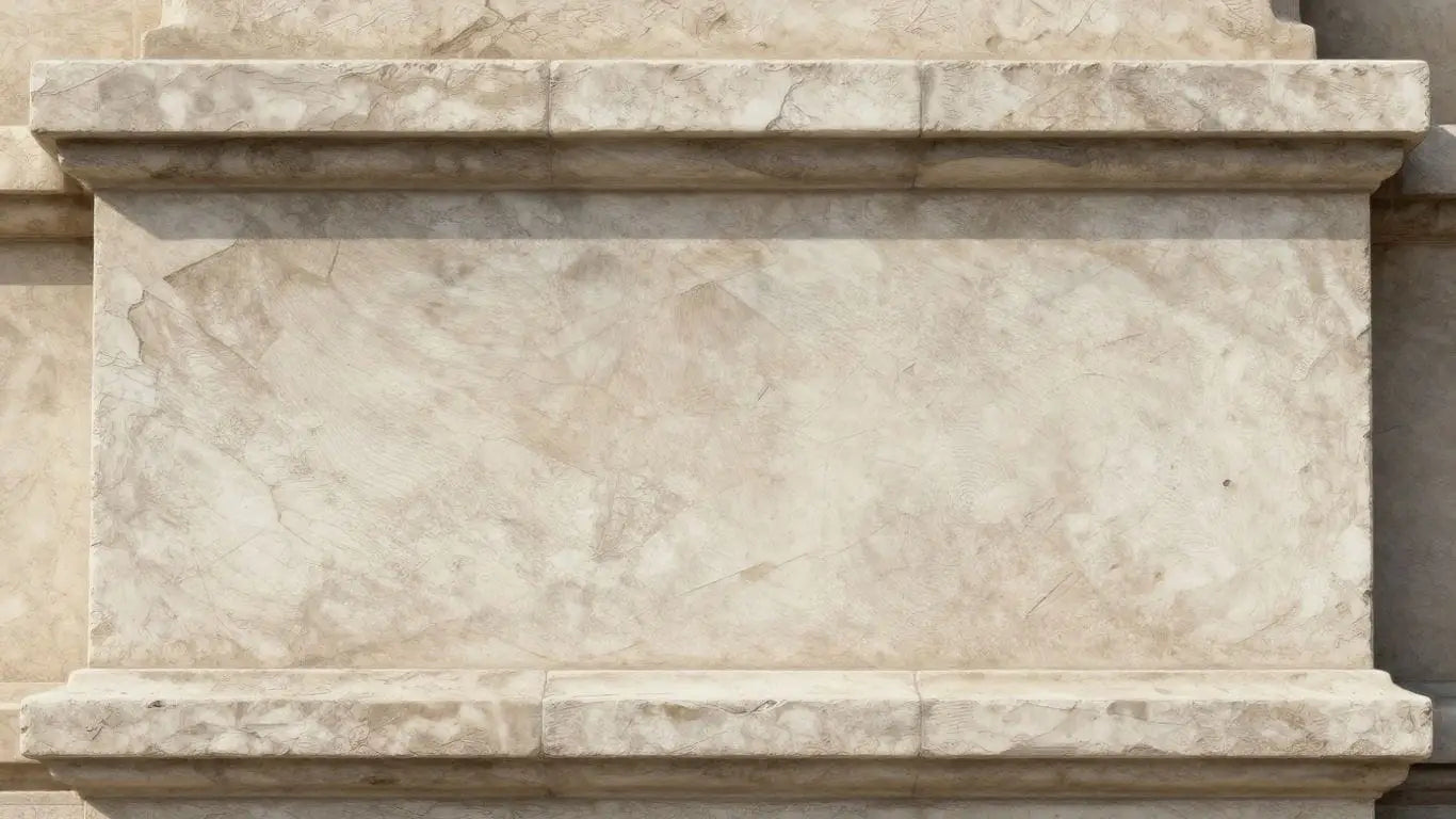 Sketch of a limestone building facade
