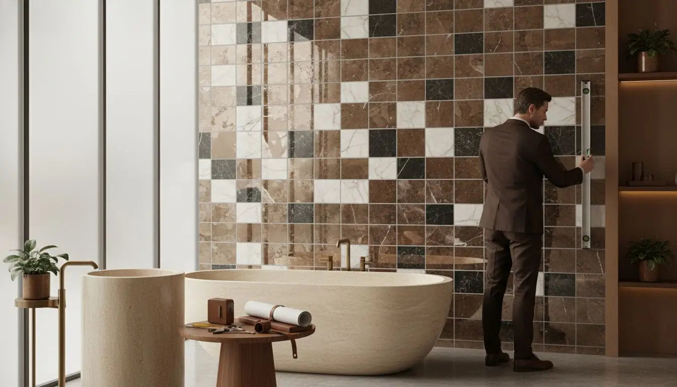 mosaic tile bathroom